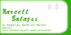 marcell balazsi business card